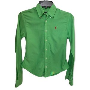 Ralph Lauren Kelly green size 2 button down